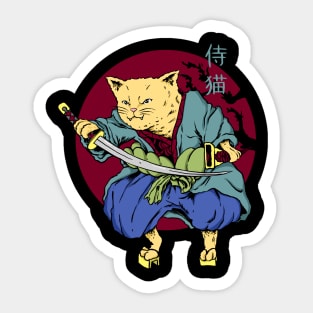 Samurai cat (Bushi-cat) Sticker